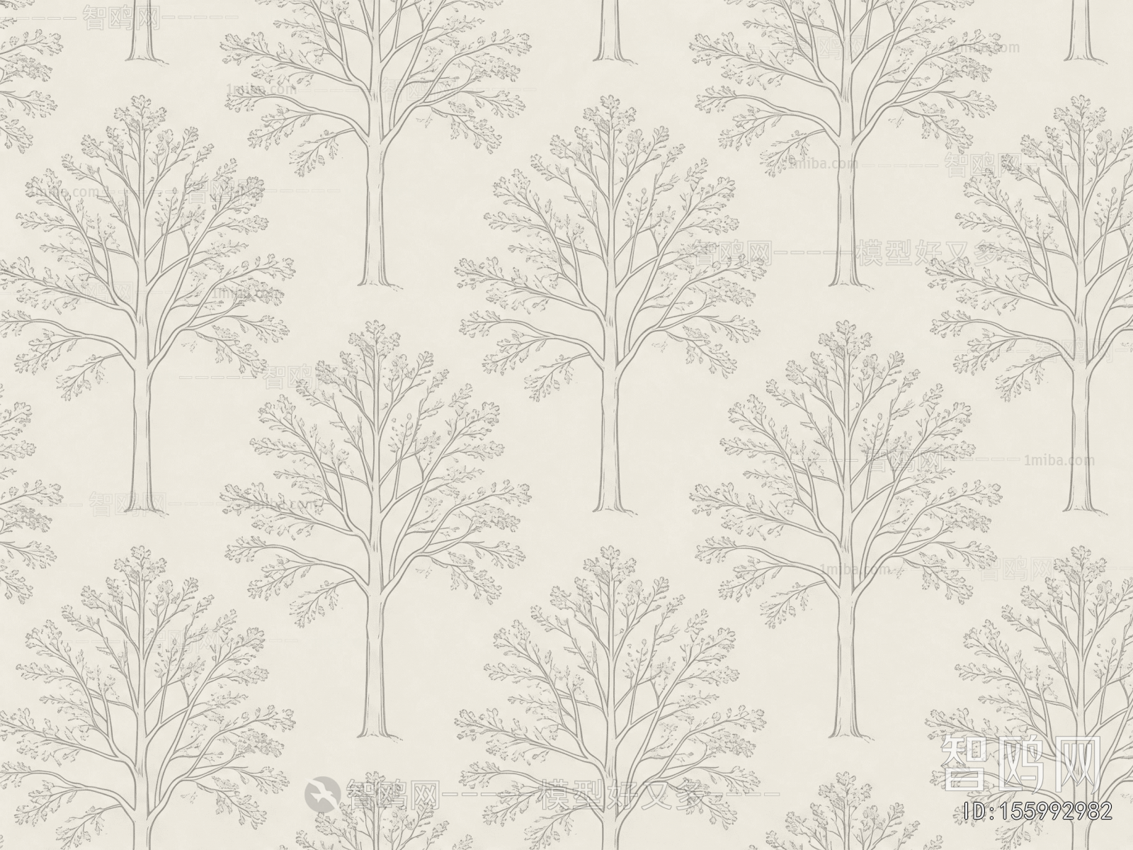 Animal And Plant Pattern Wallpaper
