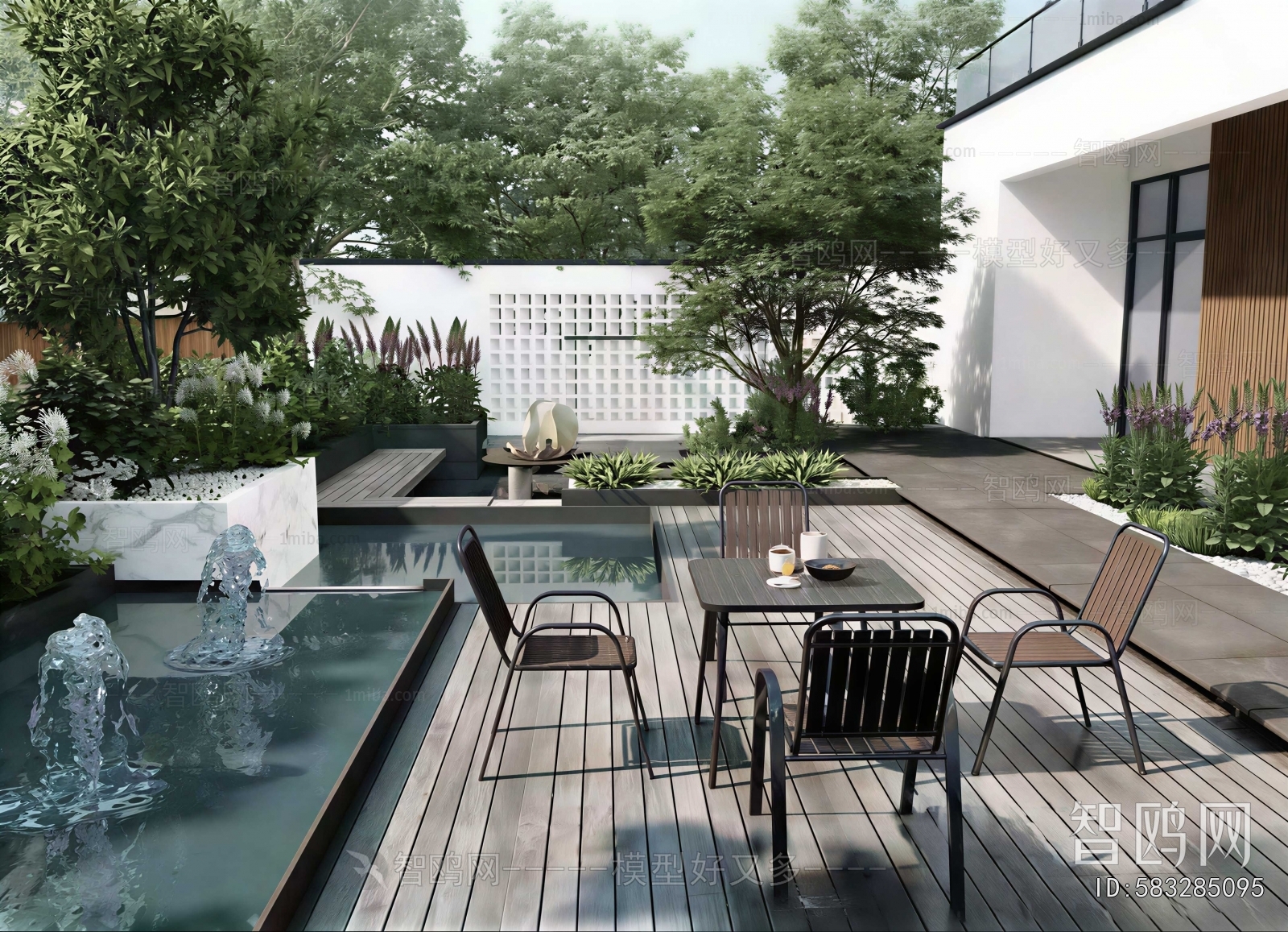 Modern Courtyard/landscape