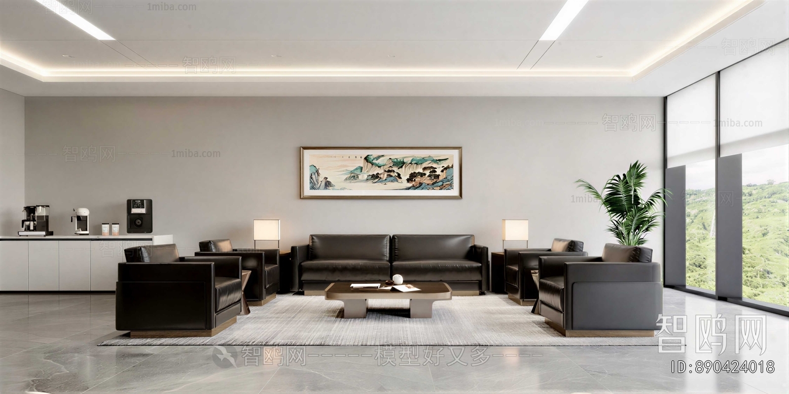 New Chinese Style Reception Room