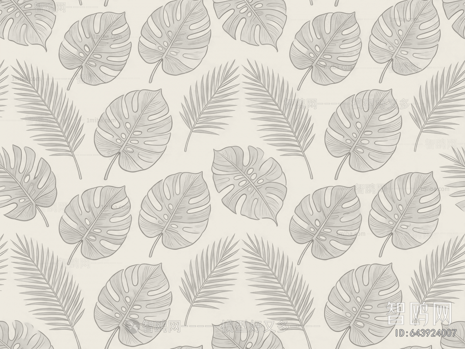 Animal And Plant Pattern Wallpaper