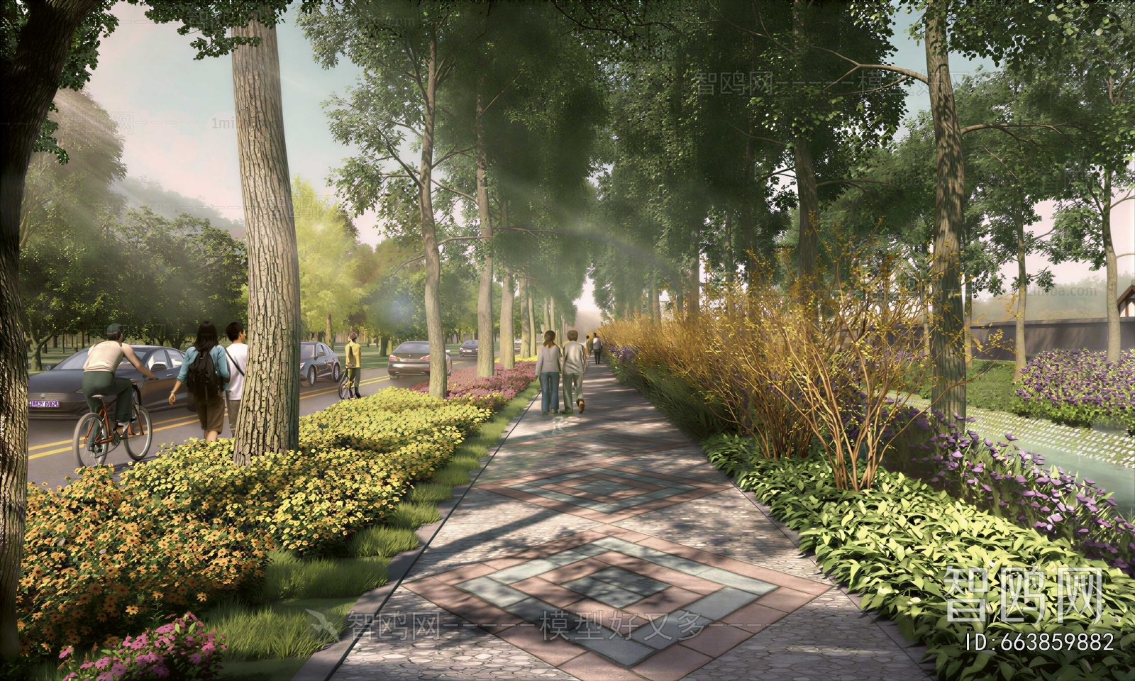 Modern Park Landscape