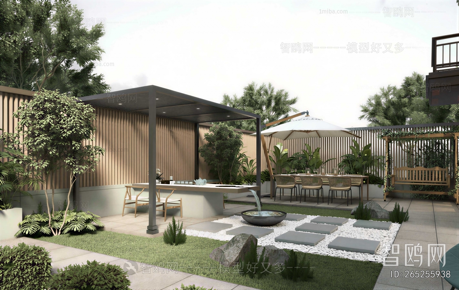 Modern Courtyard/landscape