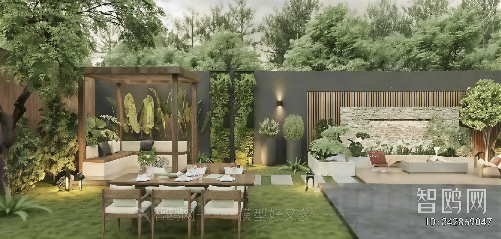 Modern Courtyard/landscape