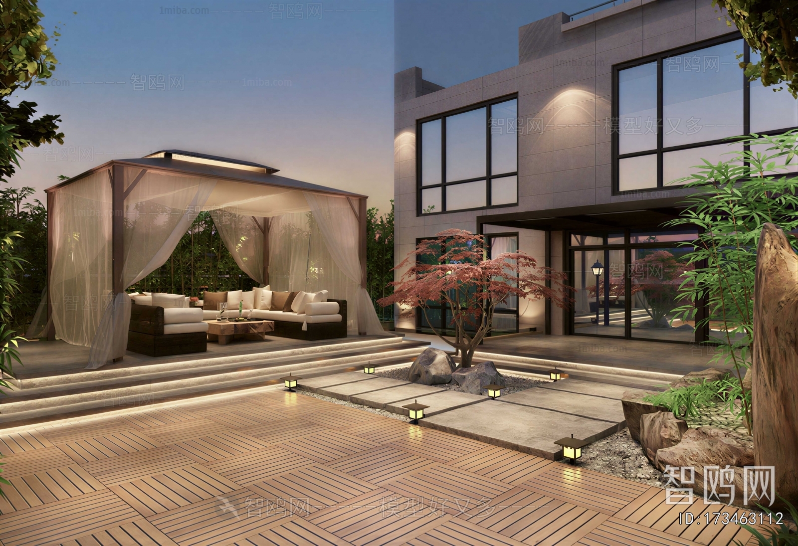 New Chinese Style Courtyard/landscape
