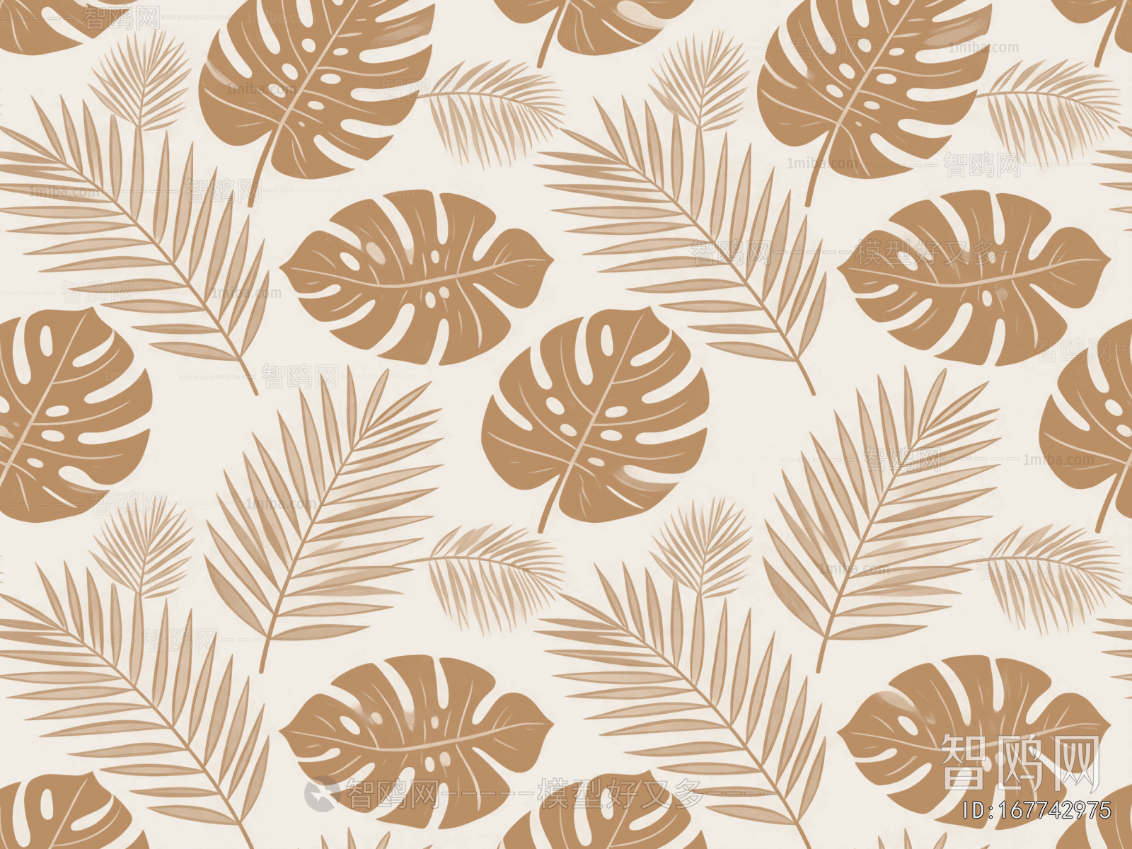 Animal And Plant Pattern Wallpaper