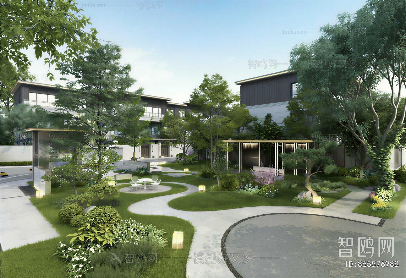 Modern Courtyard/landscape