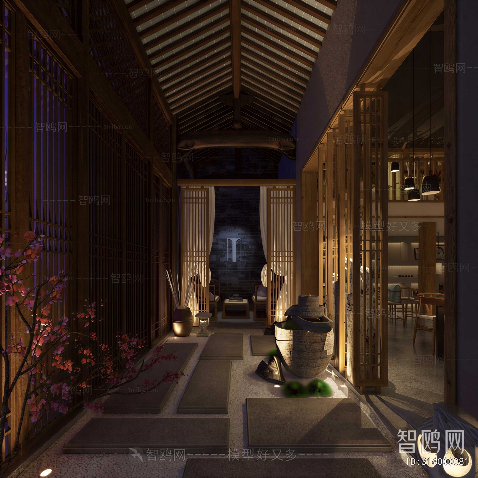New Chinese Style Courtyard/landscape