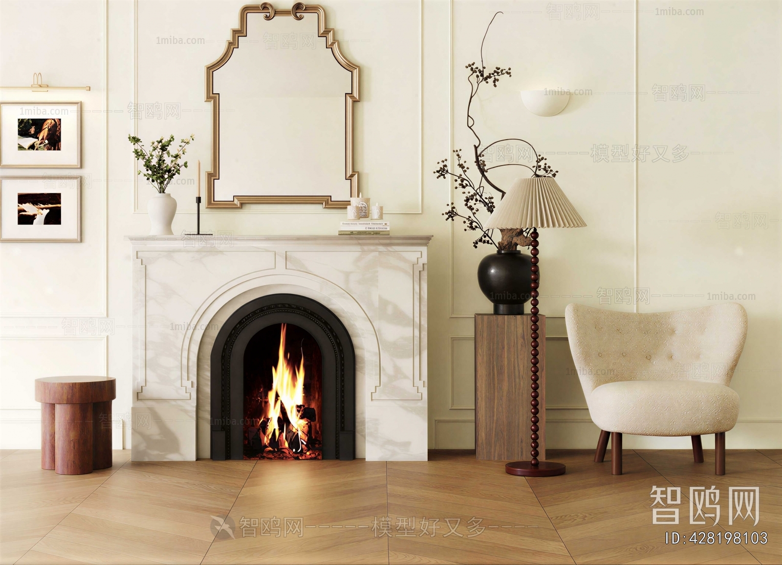 French Style Fireplace