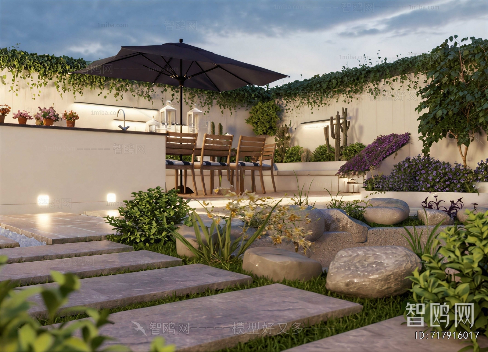 Modern Courtyard/landscape