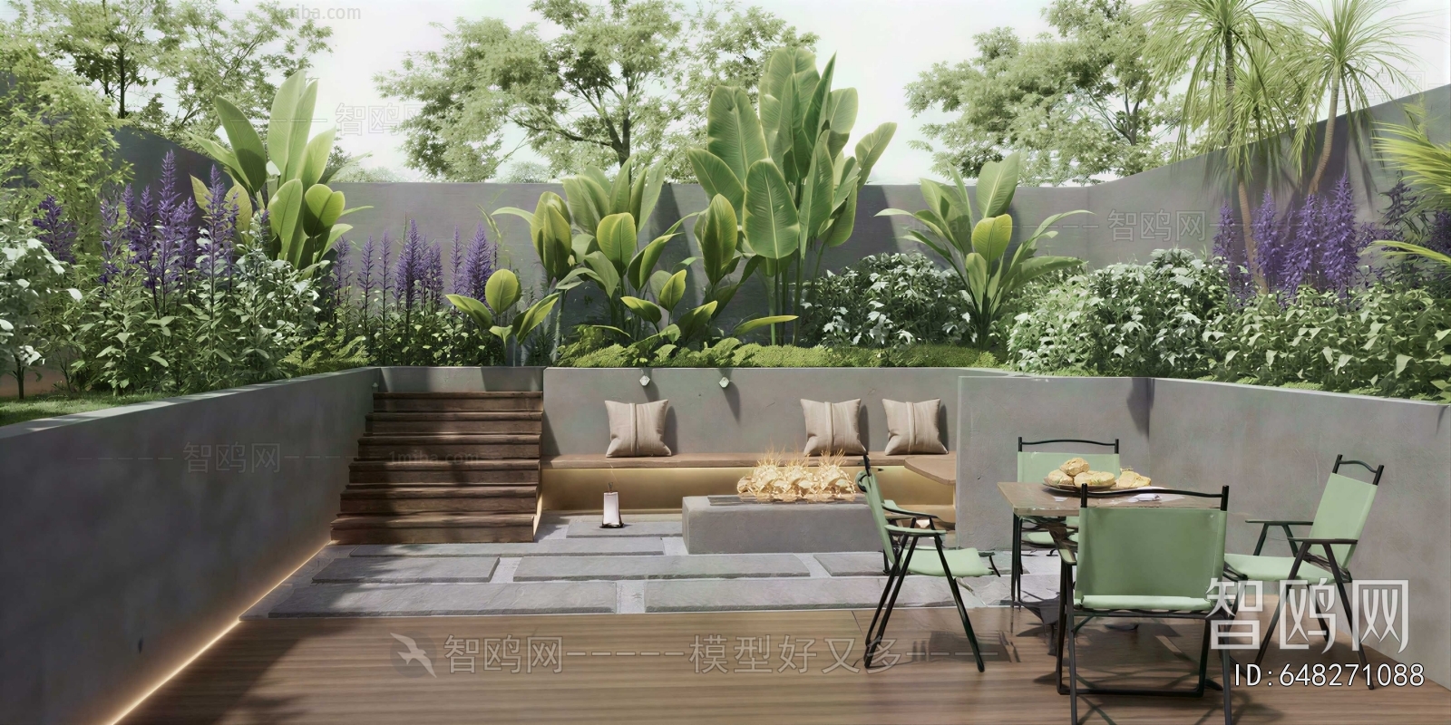 Modern Park Landscape