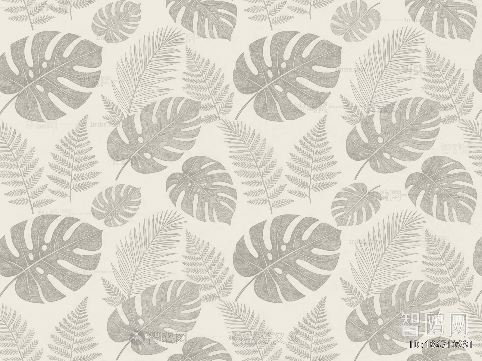 Animal And Plant Pattern Wallpaper