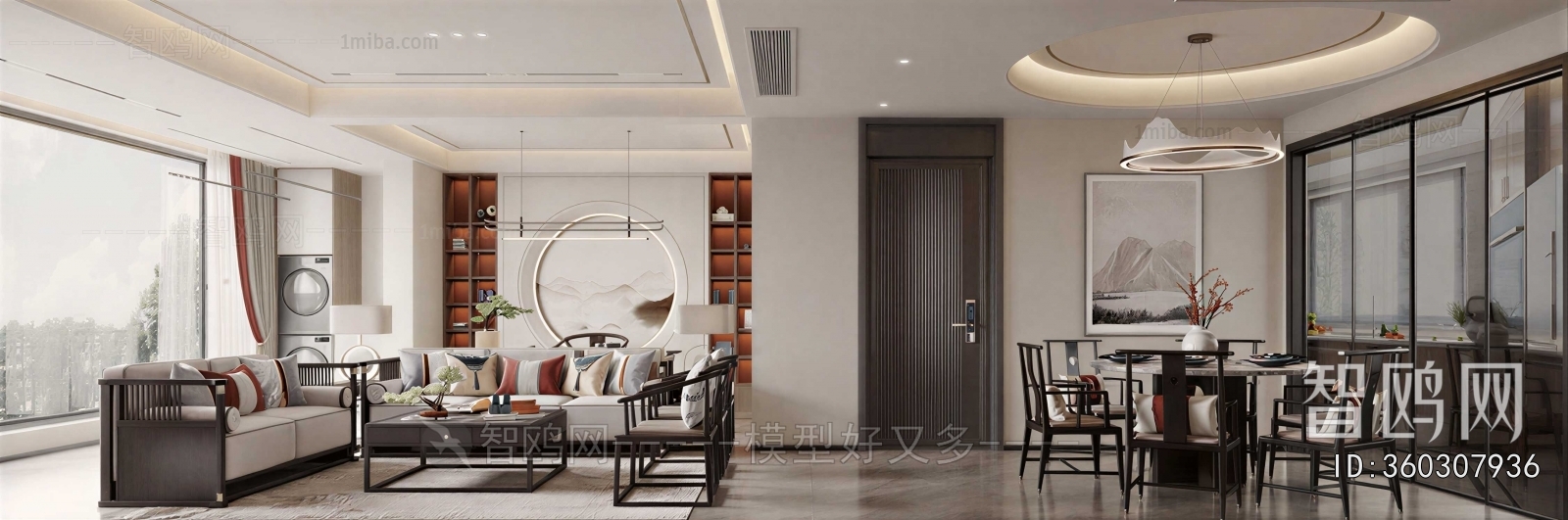 New Chinese Style A Living Room