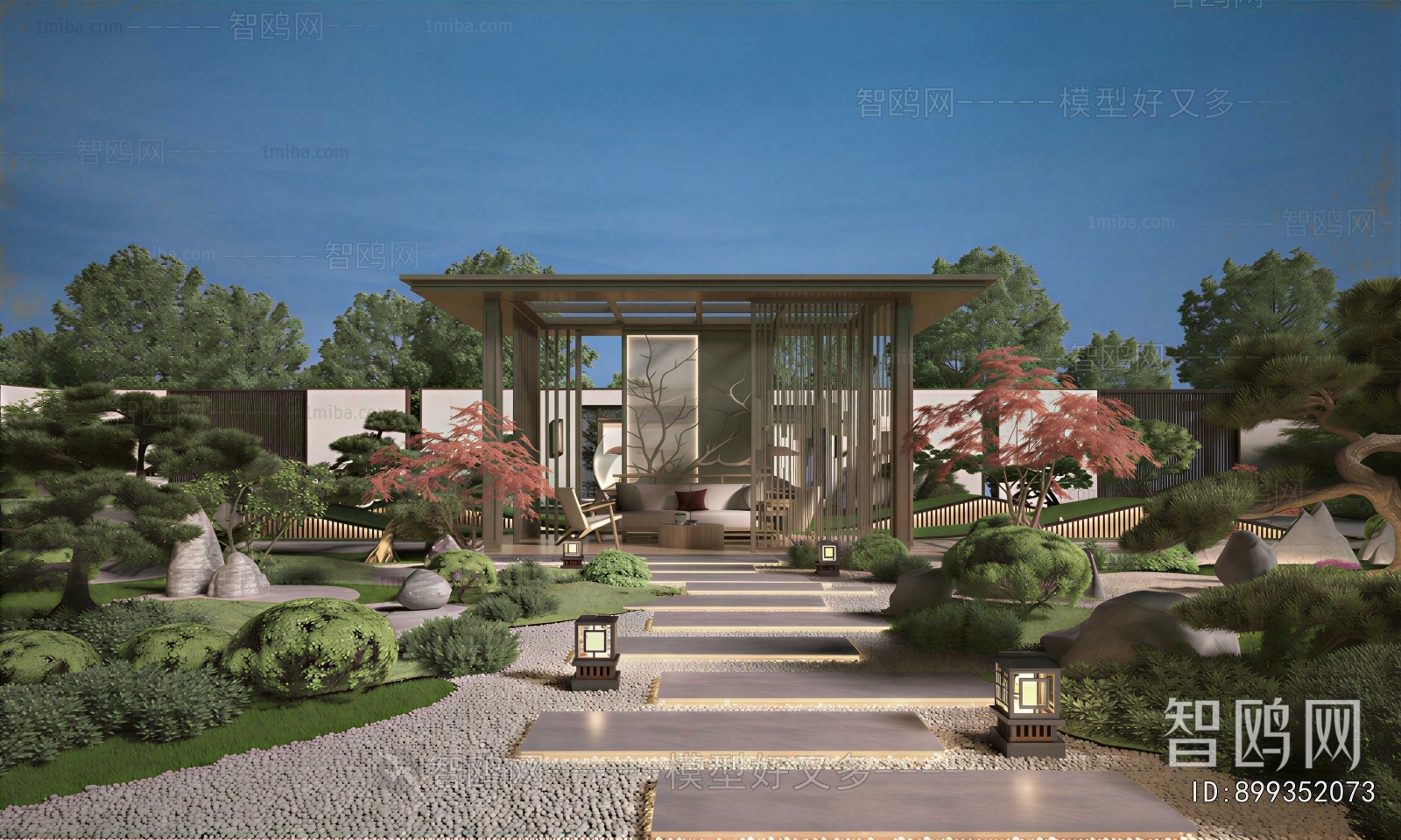 New Chinese Style Courtyard/landscape
