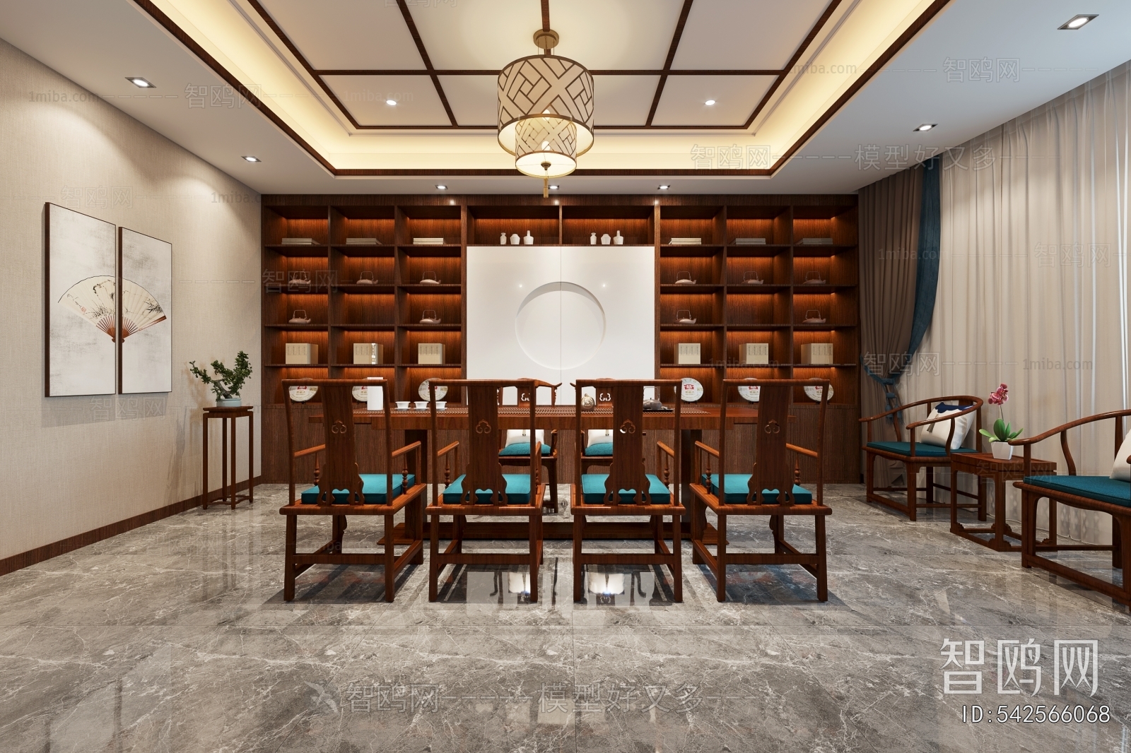 New Chinese Style Study Space