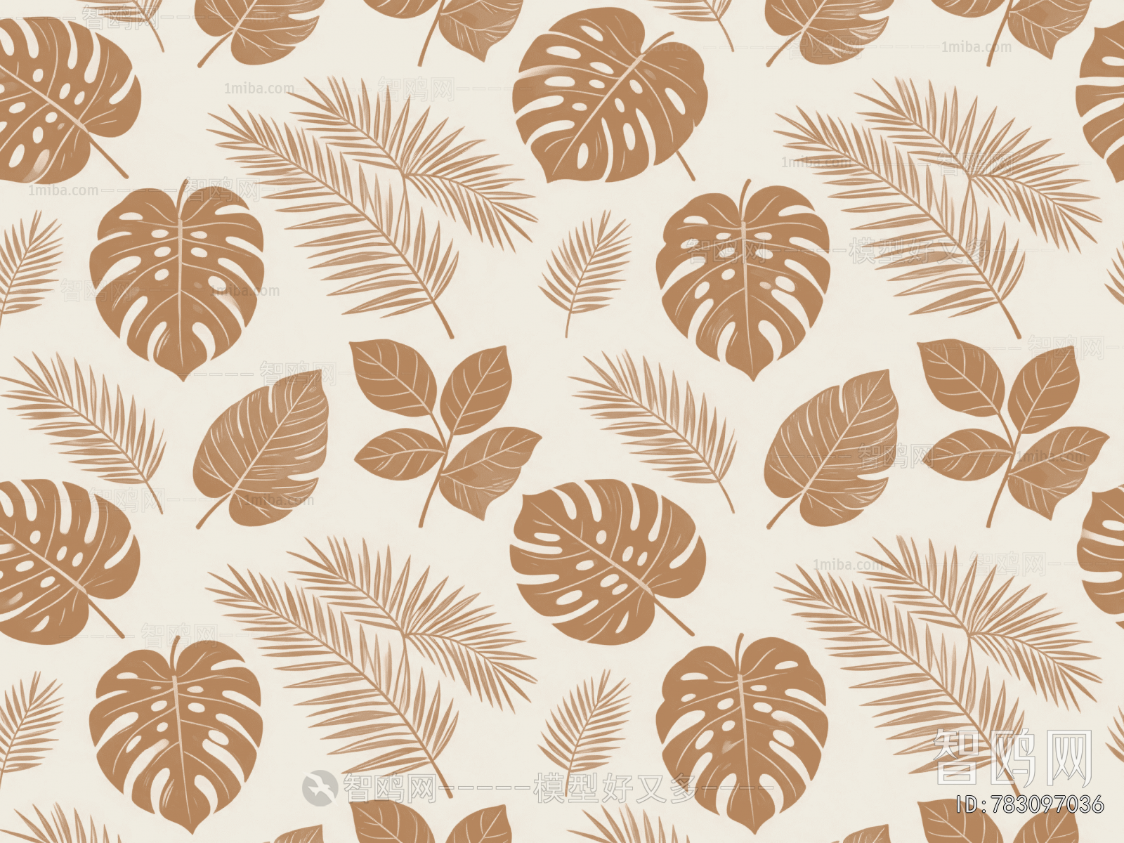 Animal And Plant Pattern Wallpaper