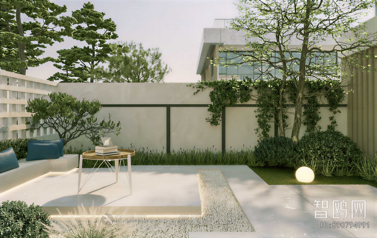 Modern Courtyard/landscape