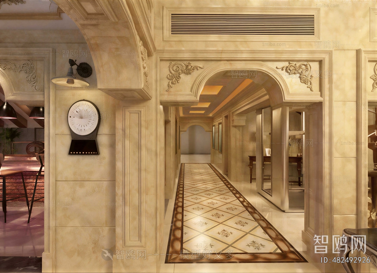 European Style Hallway