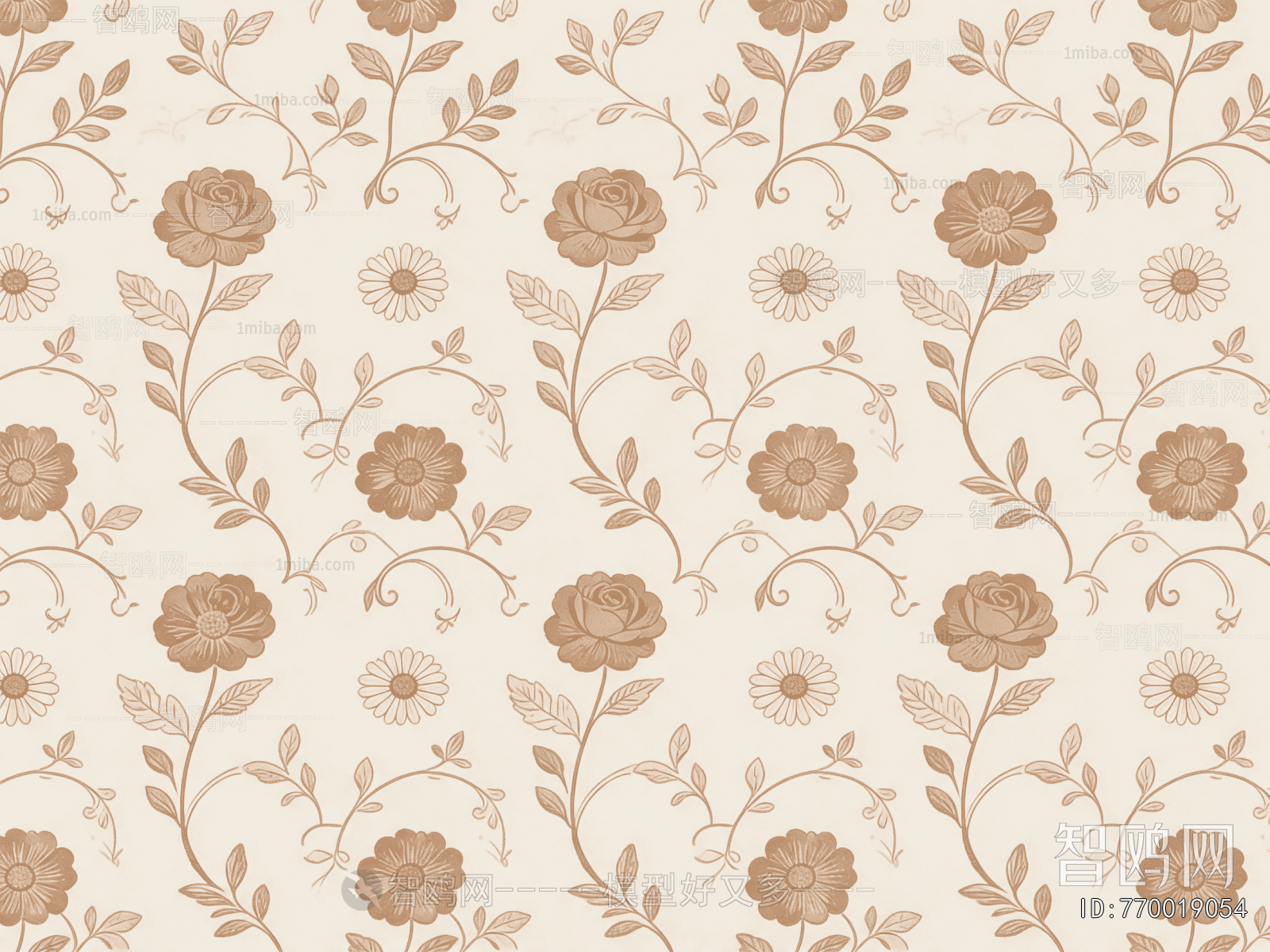 Animal And Plant Pattern Wallpaper