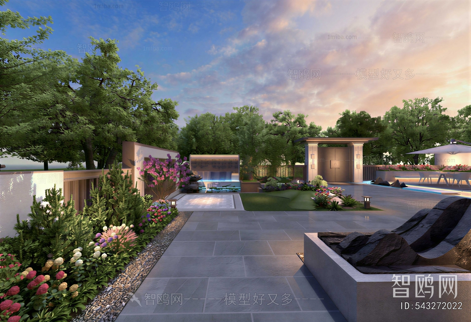 New Chinese Style Courtyard/landscape