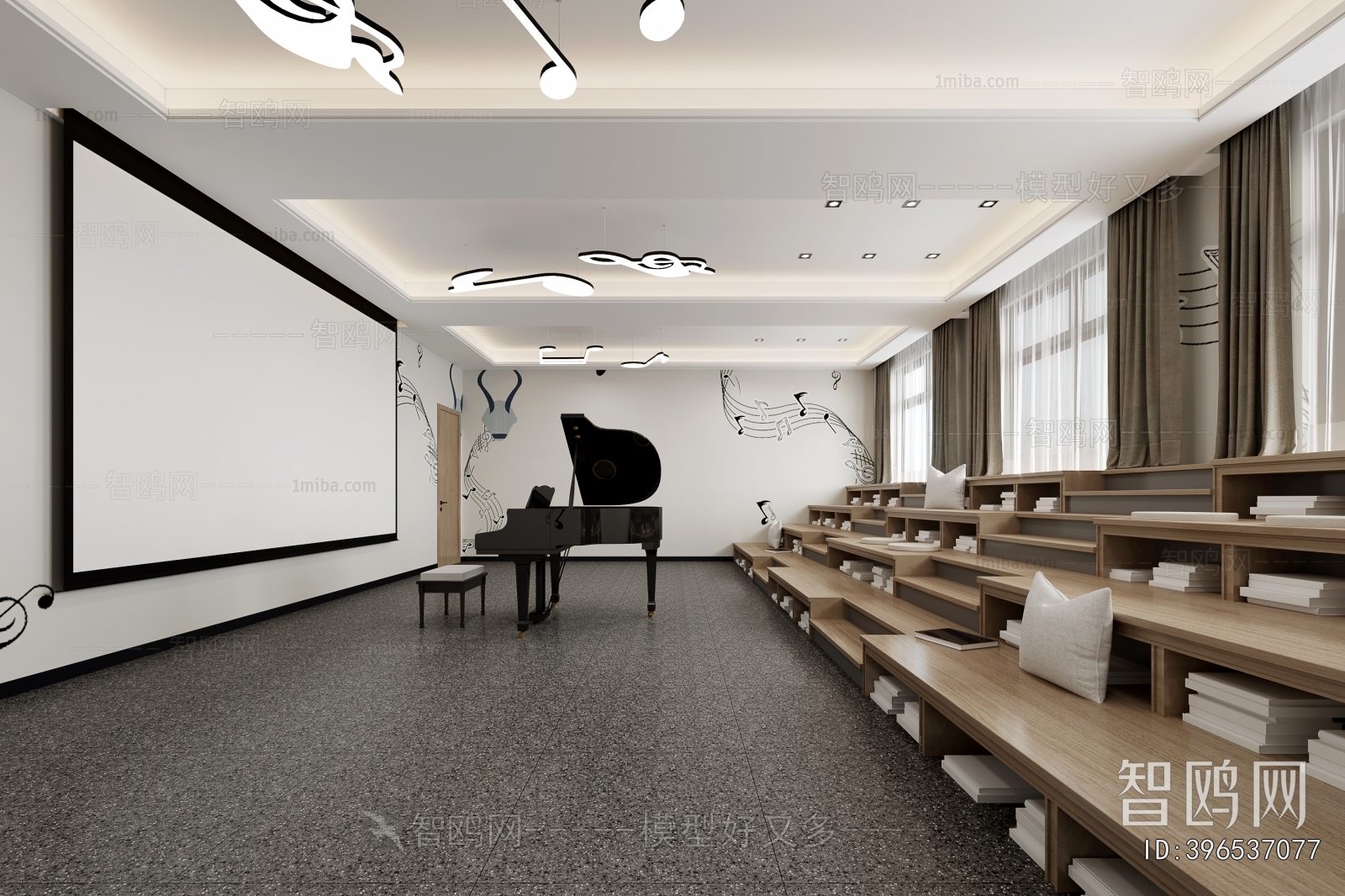 Modern Music Room