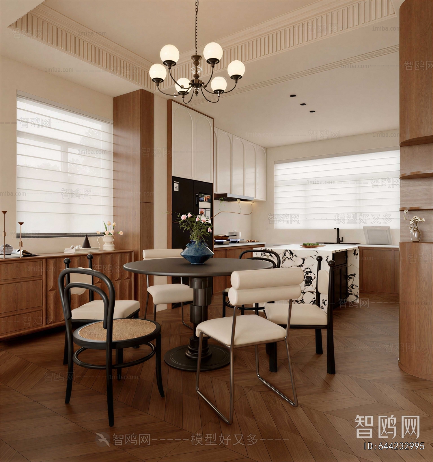 Wabi-sabi Style Dining Room