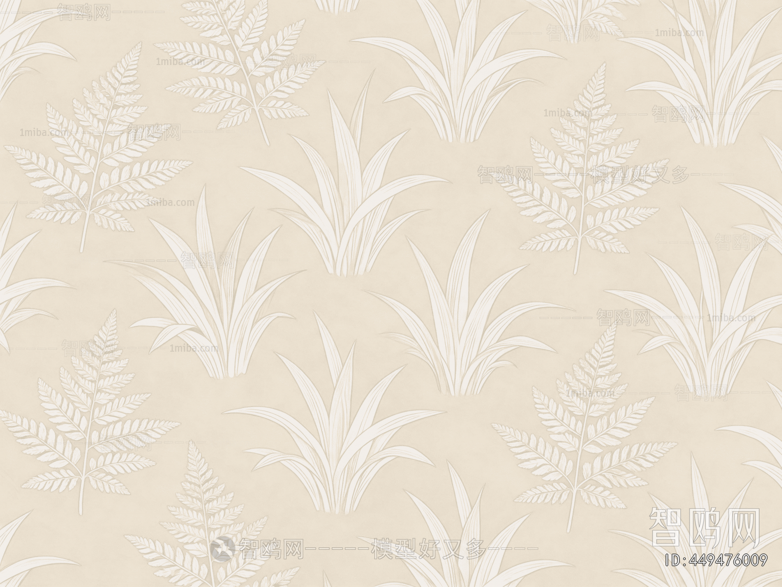 Animal And Plant Pattern Wallpaper