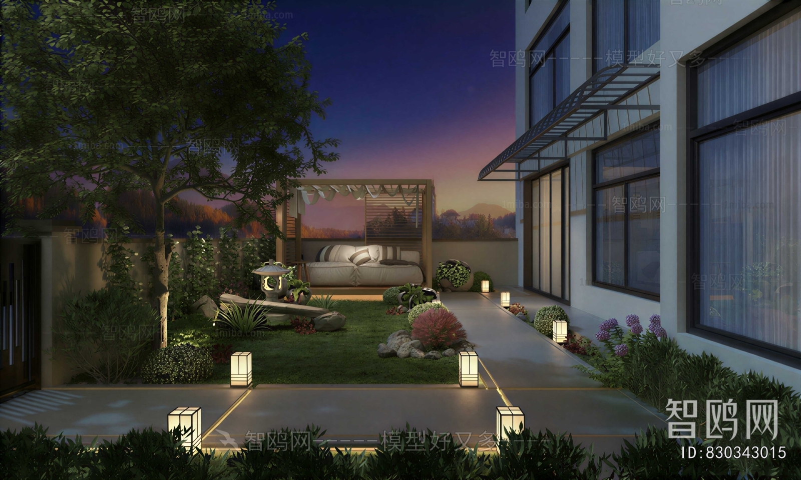 Modern Courtyard/landscape