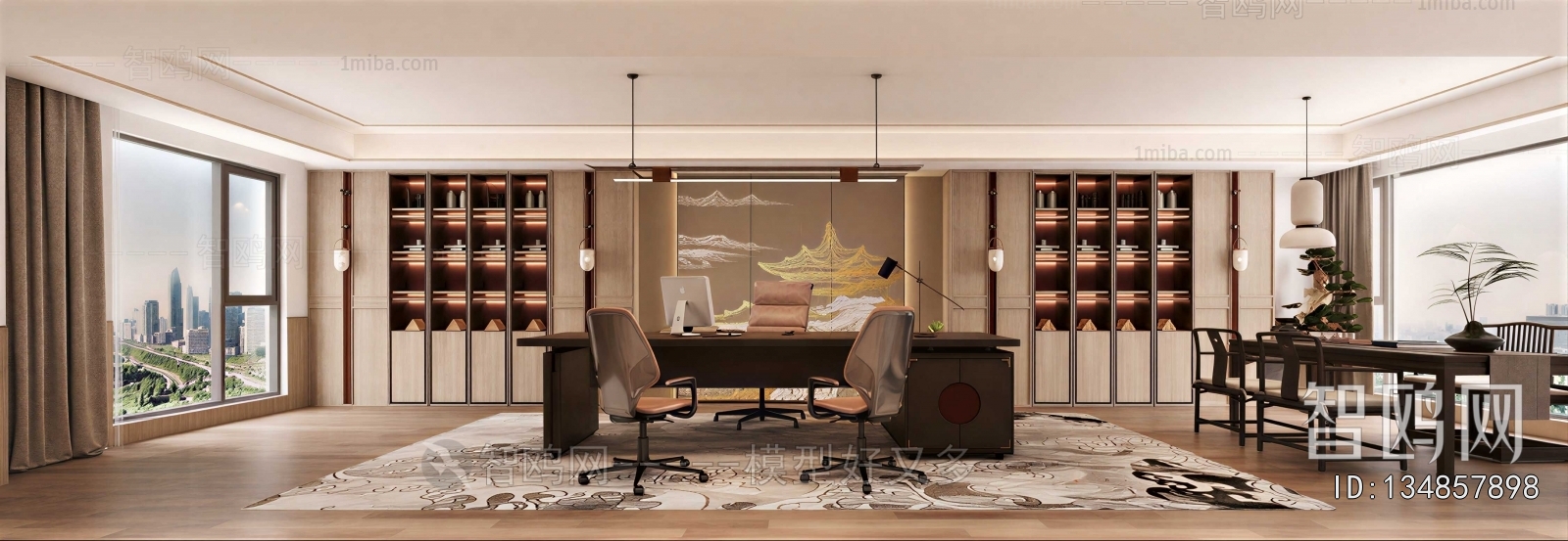 New Chinese Style Manager's Office