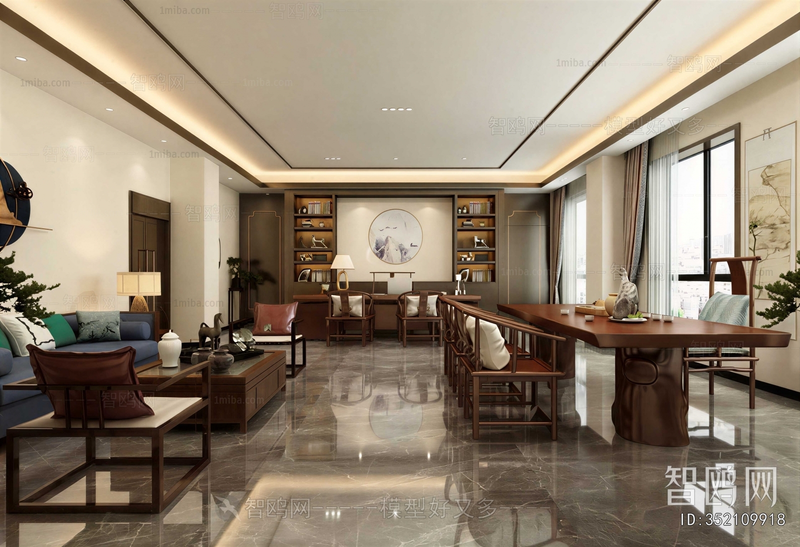 New Chinese Style Manager's Office