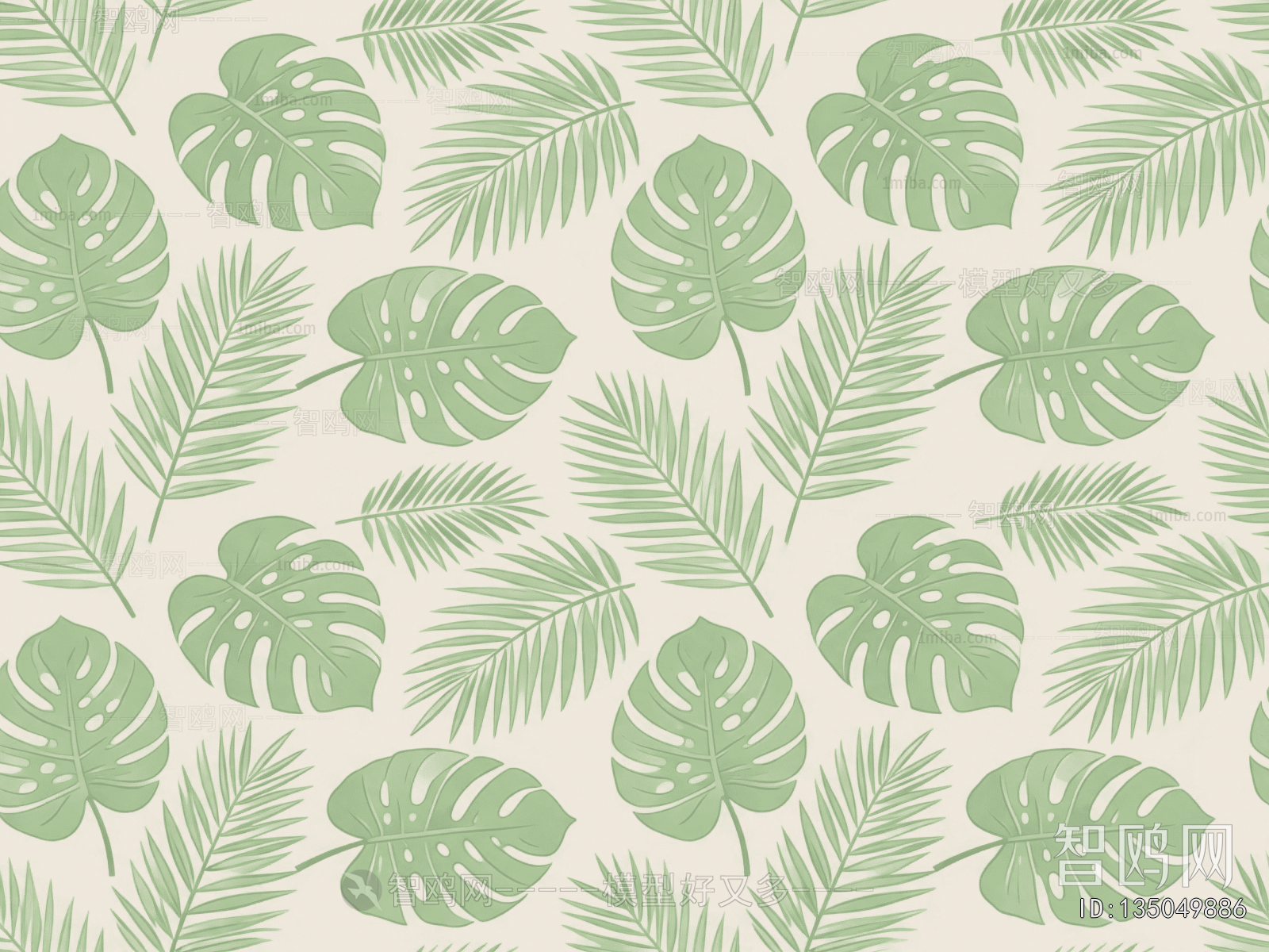 Animal And Plant Pattern Wallpaper