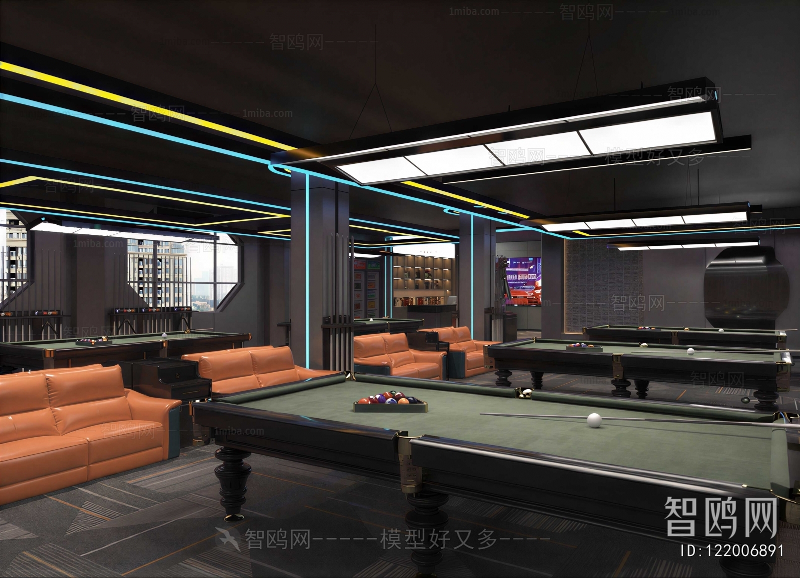 Modern Billiard Room