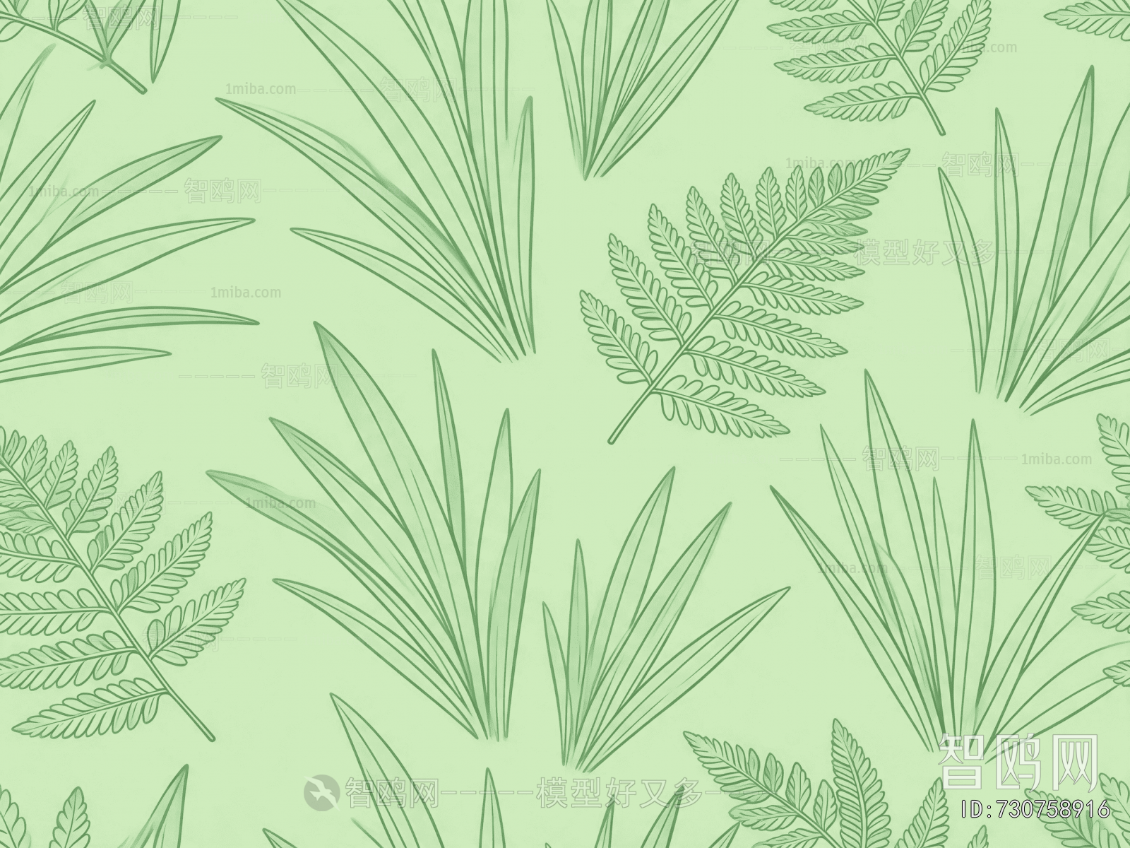 Animal And Plant Pattern Wallpaper