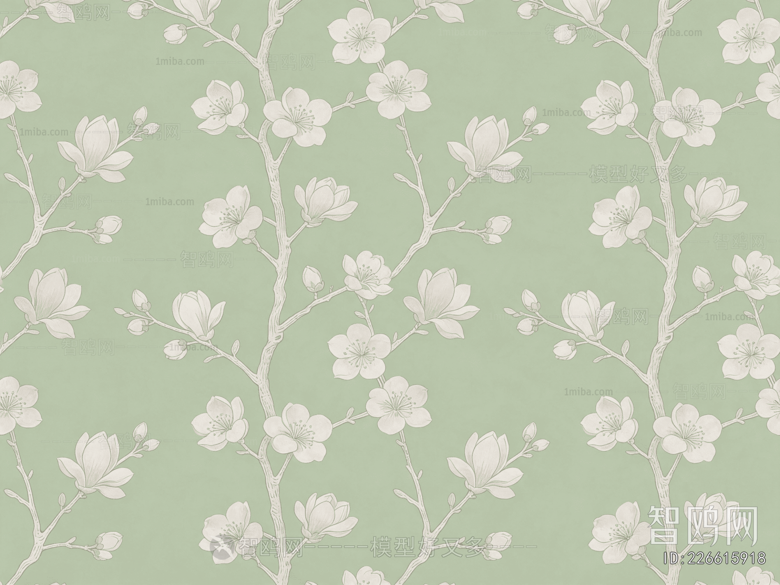 Animal And Plant Pattern Wallpaper