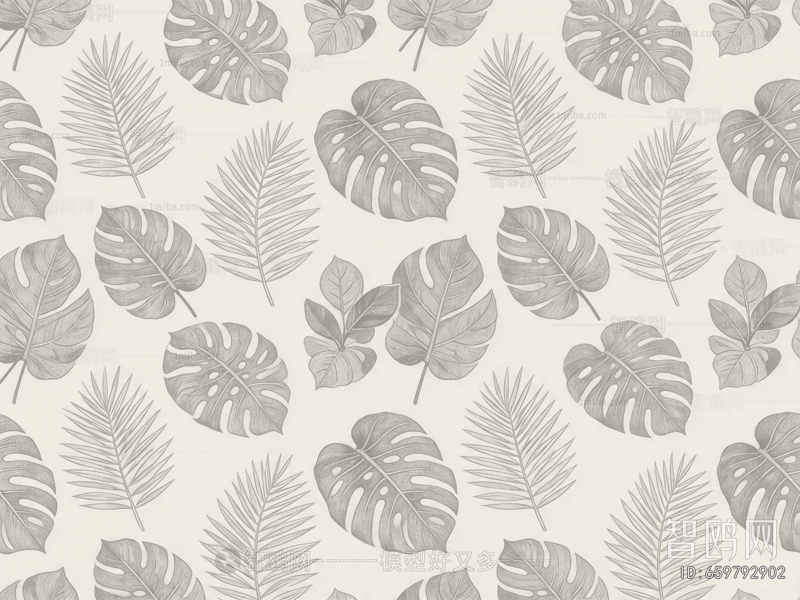 Animal And Plant Pattern Wallpaper
