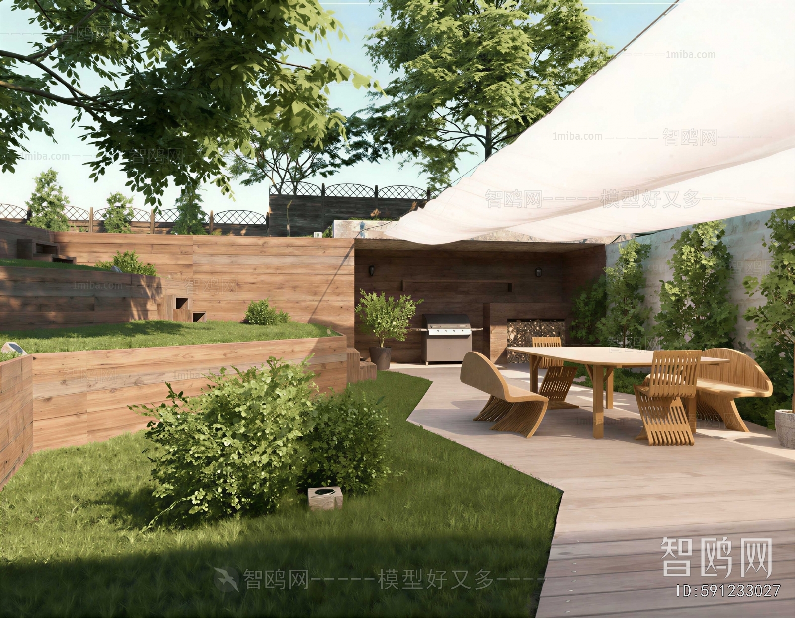 Modern Courtyard/landscape