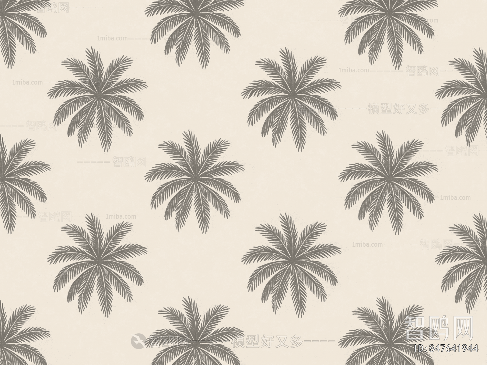 Animal And Plant Pattern Wallpaper