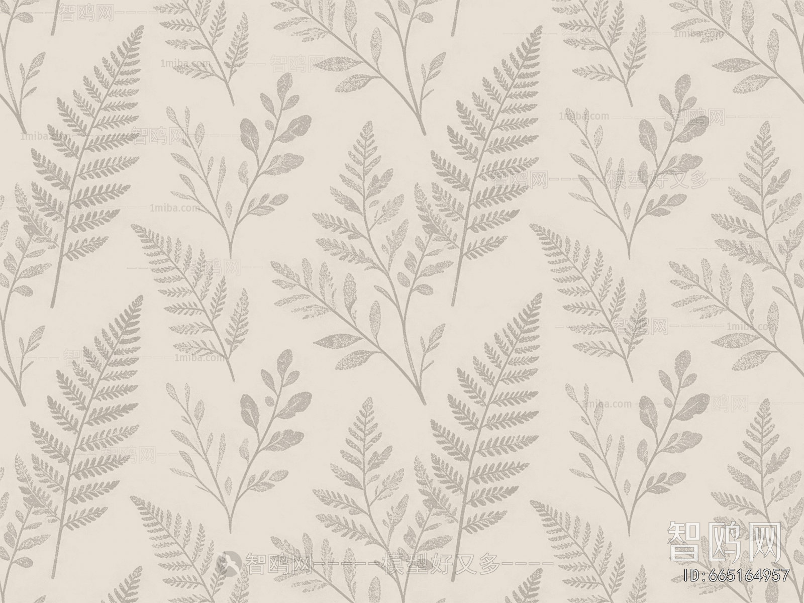 Animal And Plant Pattern Wallpaper