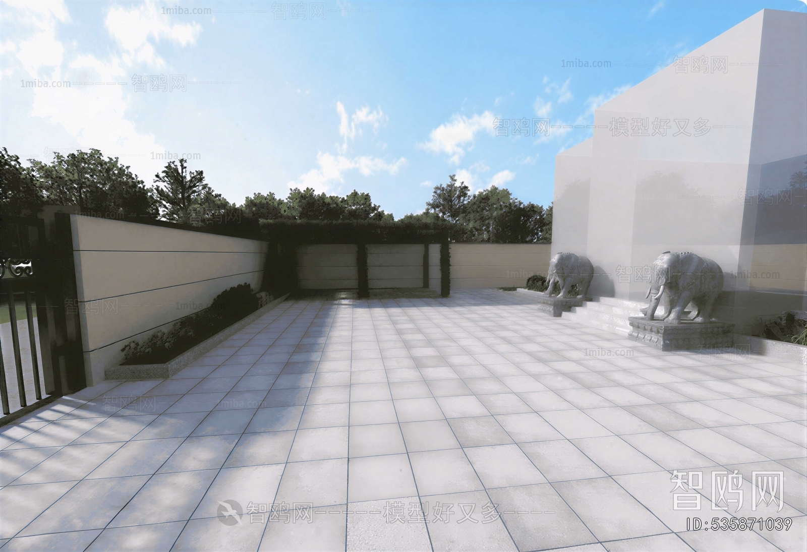 Modern Courtyard/landscape