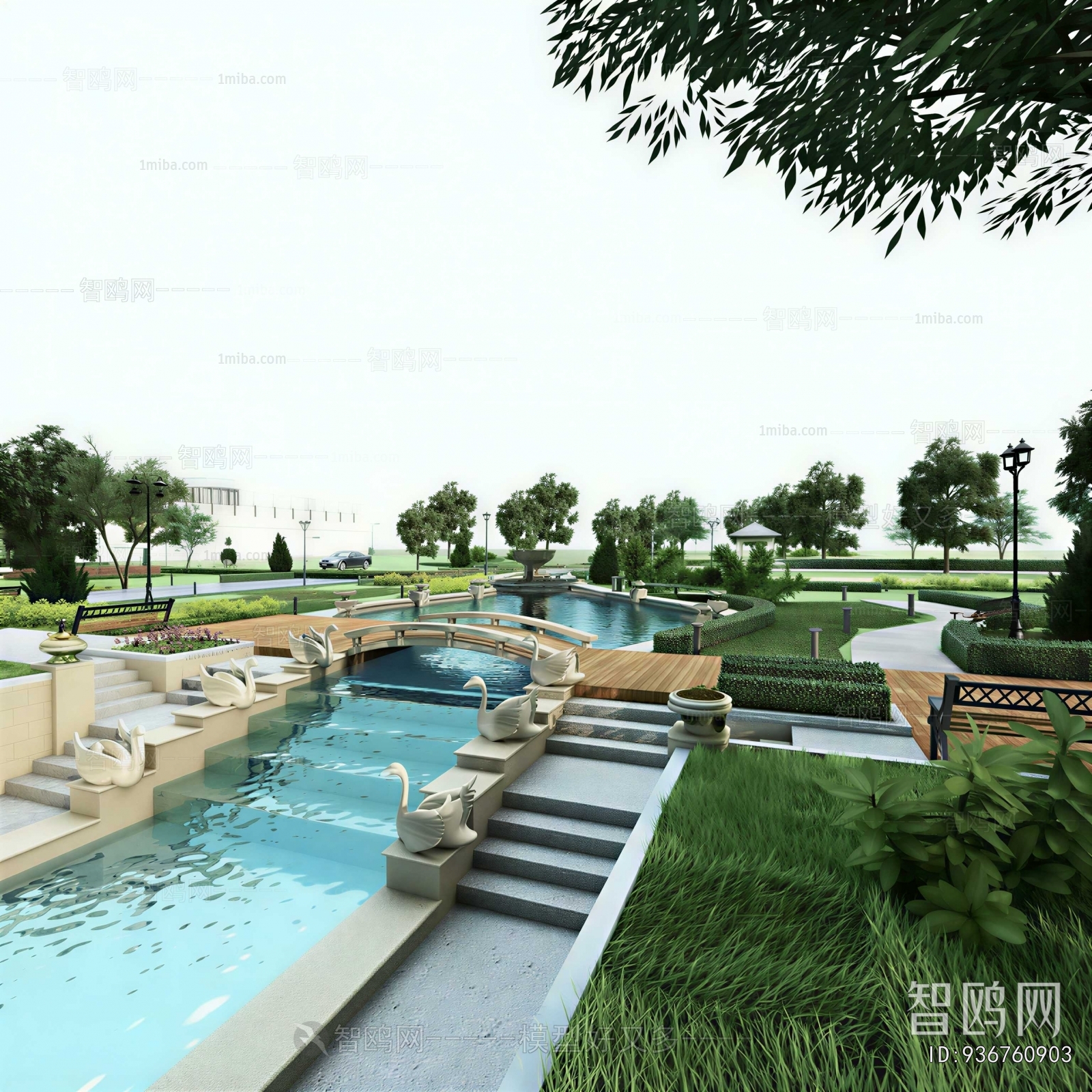 Modern Courtyard/landscape