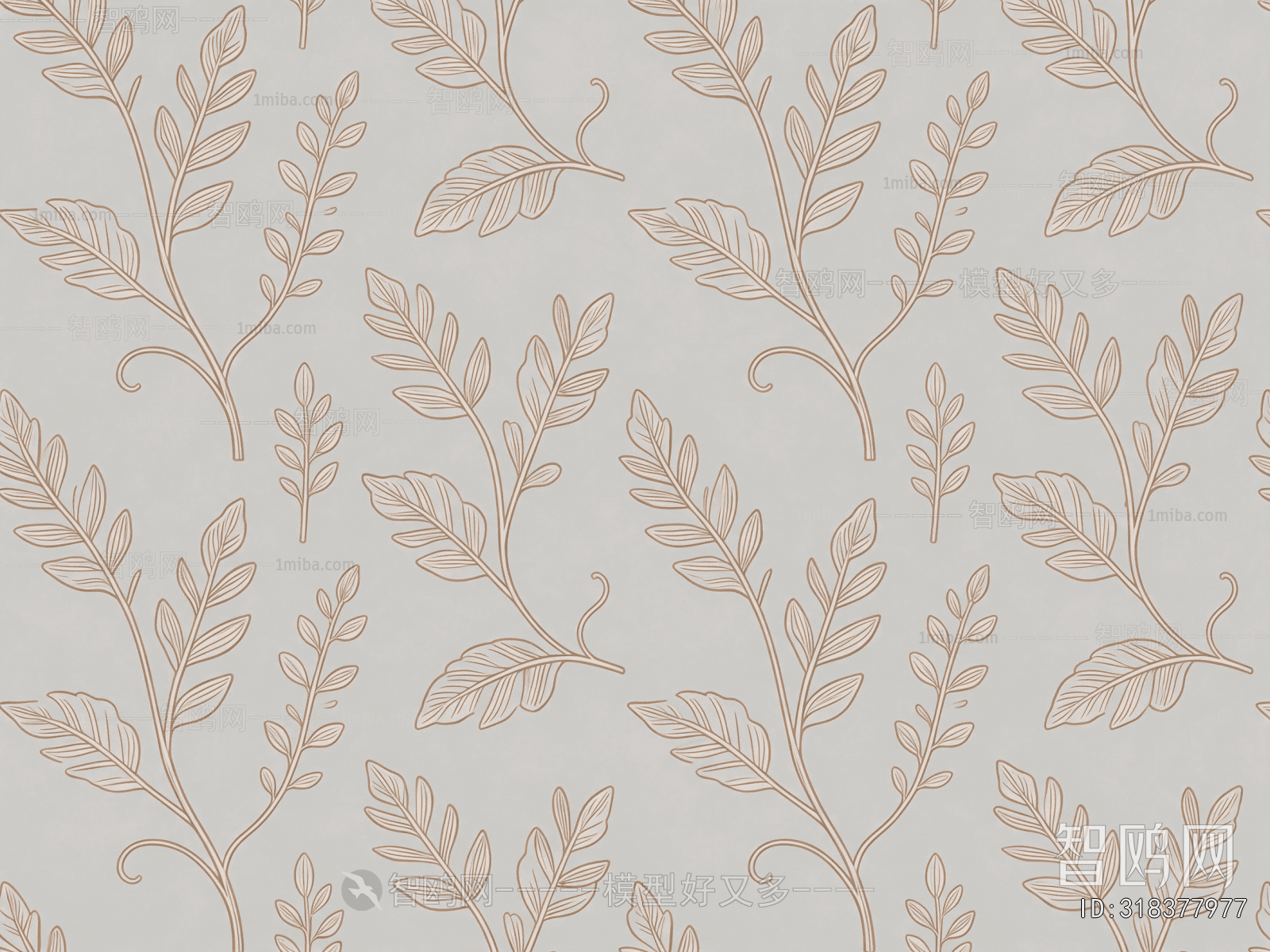 Animal And Plant Pattern Wallpaper