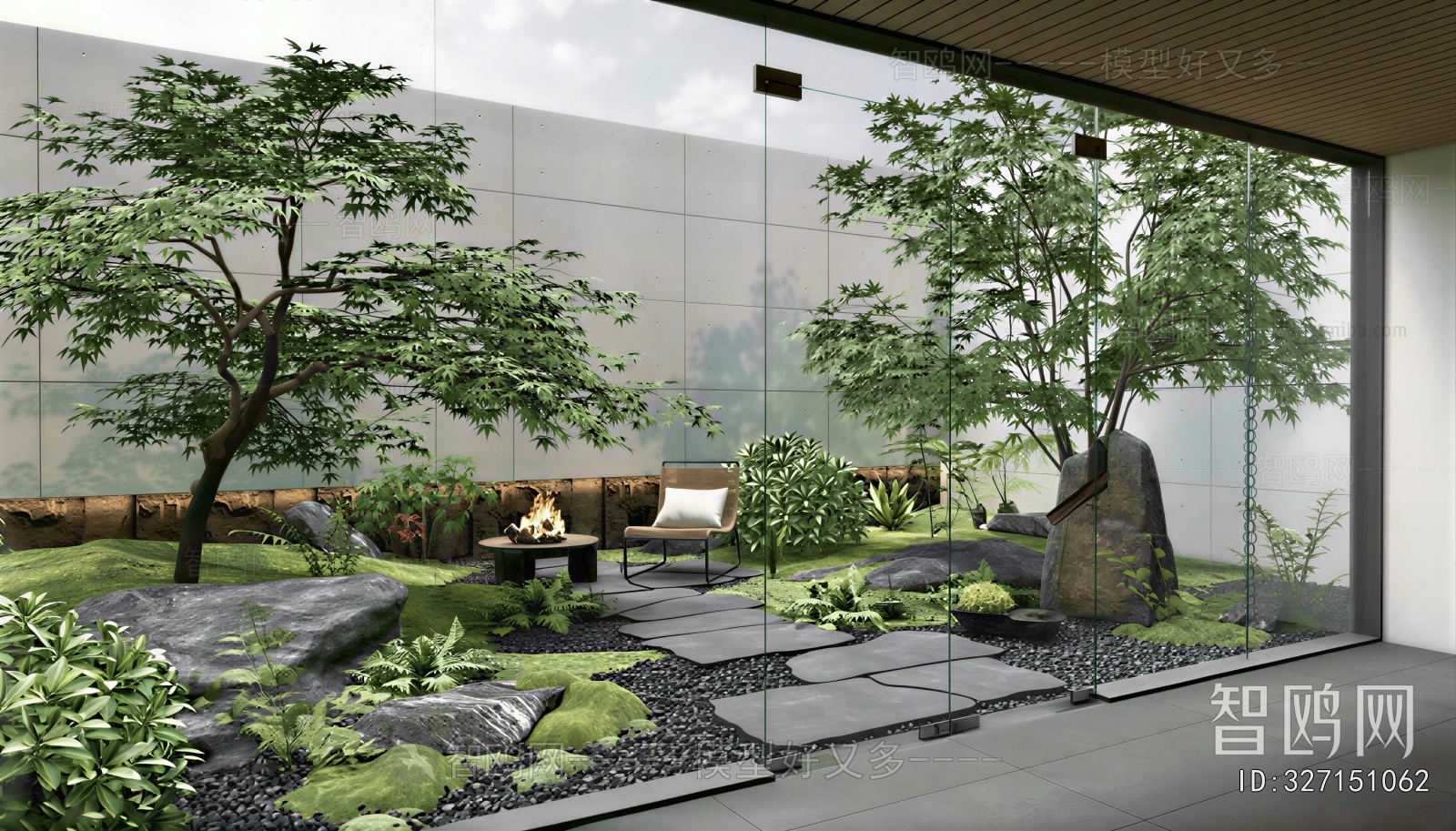 Modern Courtyard/landscape