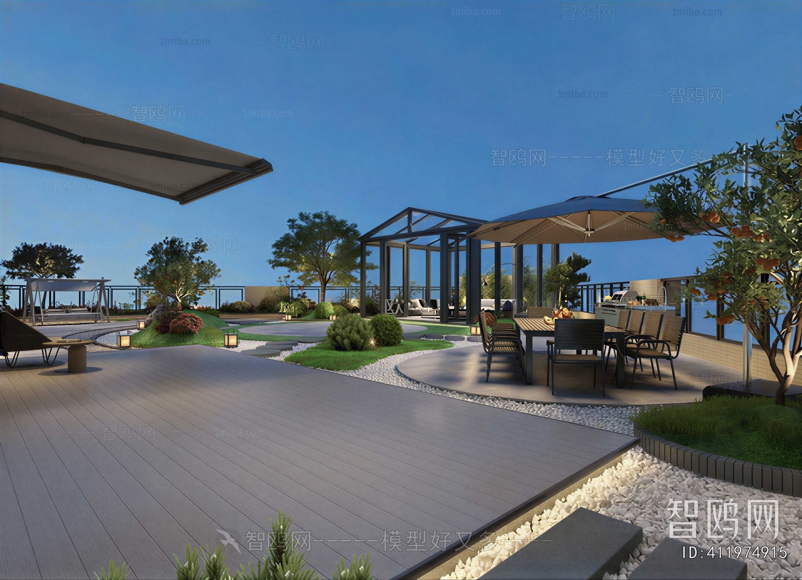 Modern Courtyard/landscape