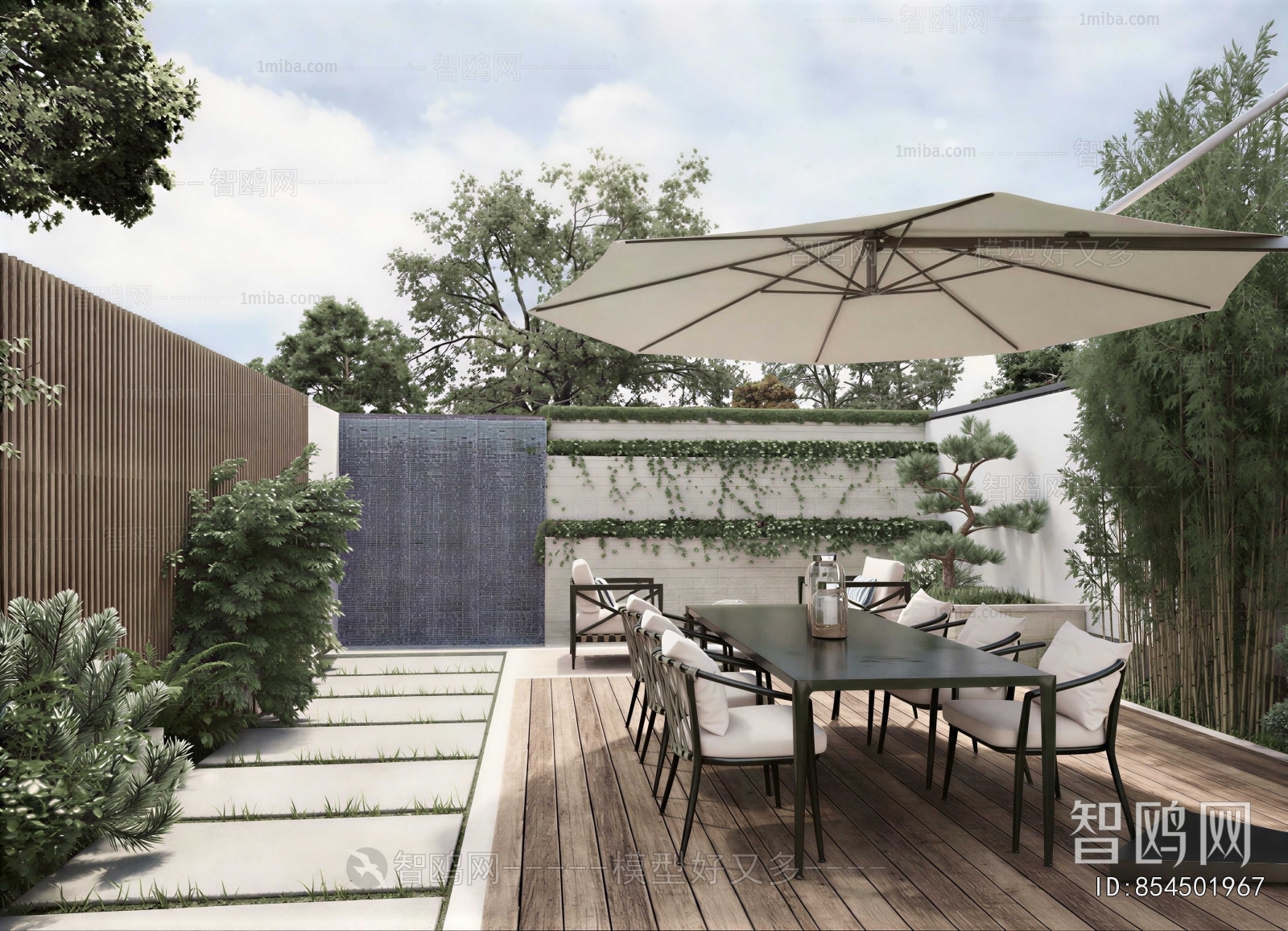 Modern Courtyard/landscape
