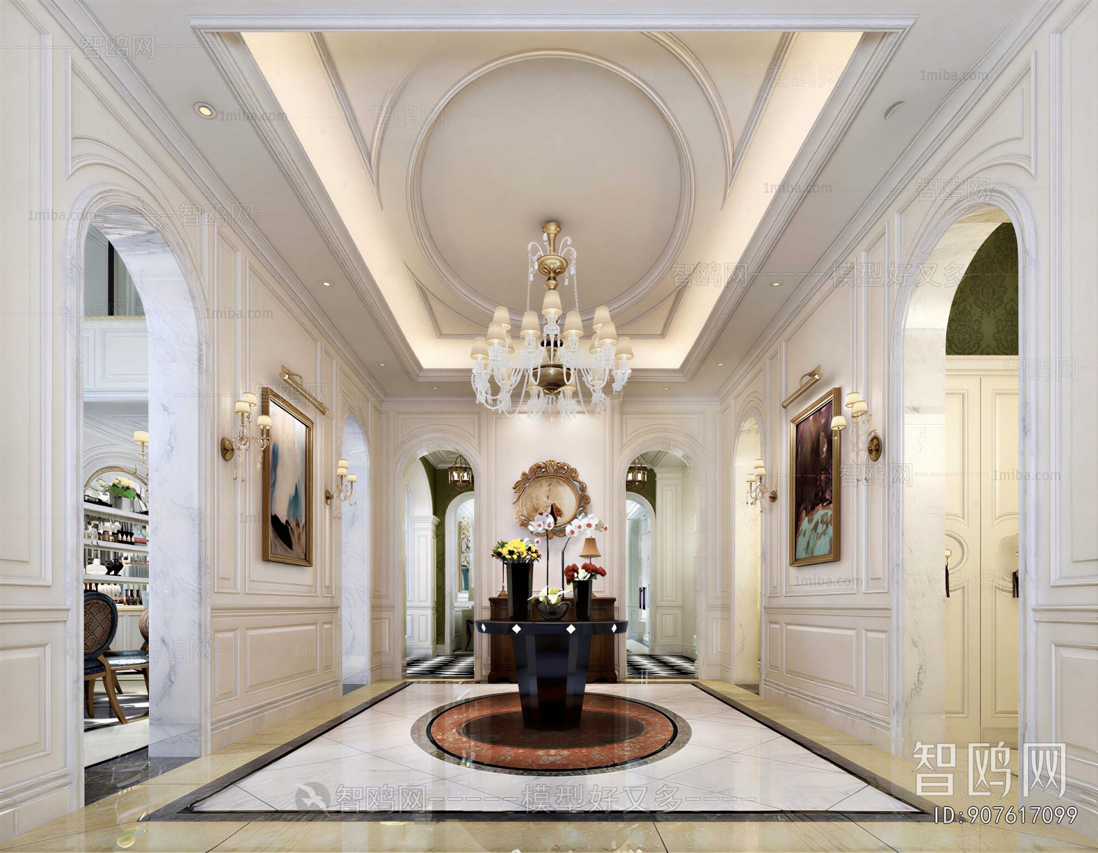 European Style Hallway
