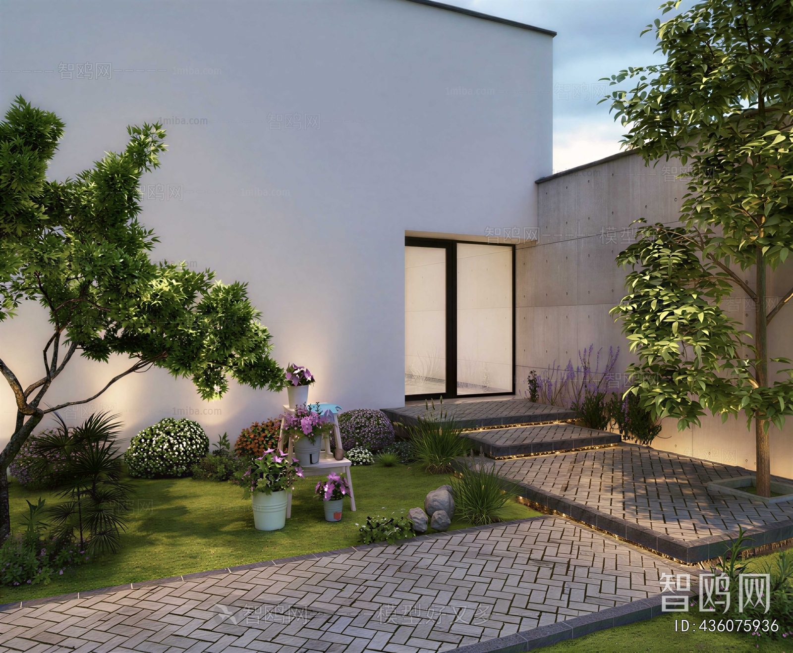 Modern Courtyard/landscape