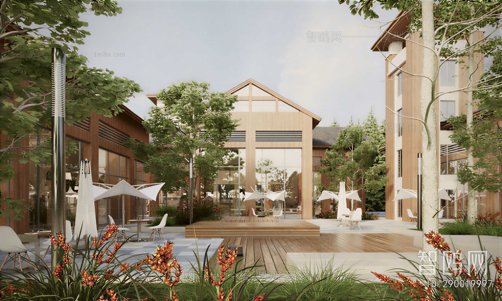 Modern Courtyard/landscape