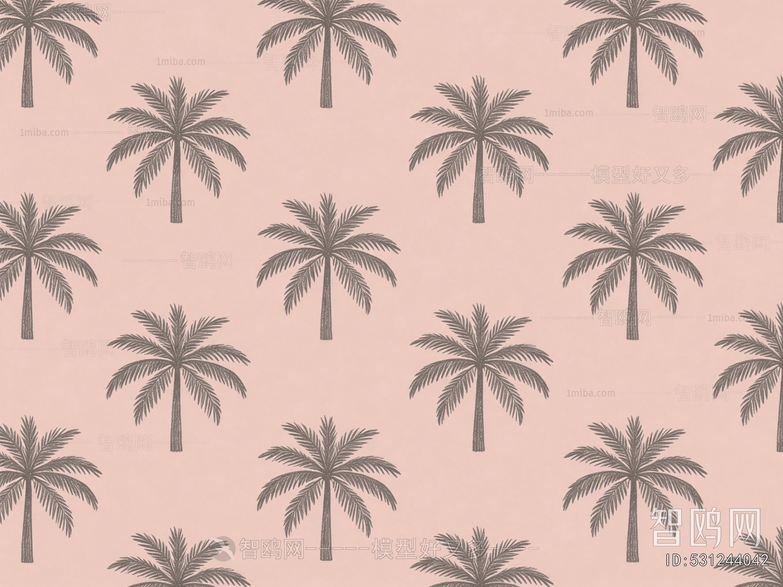 Animal And Plant Pattern Wallpaper