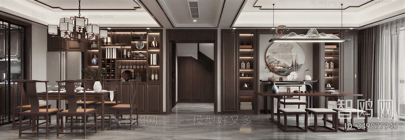 New Chinese Style Dining Room