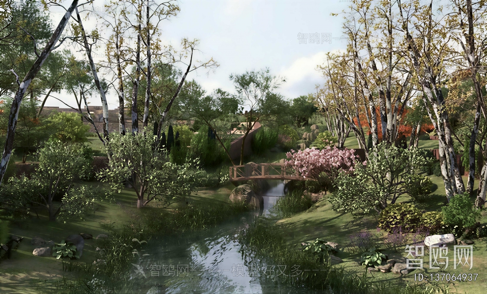 Modern Park Landscape