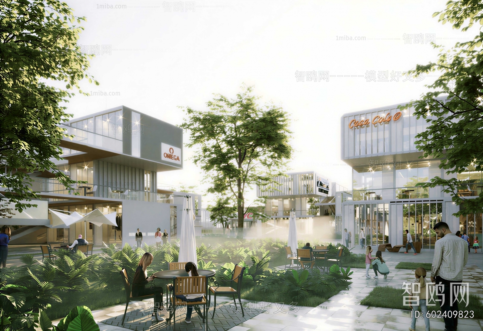 Modern Park Landscape